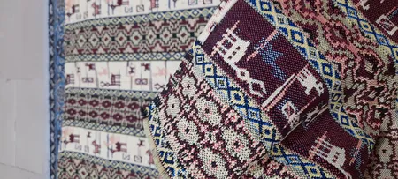 زیر سفره ای نرم بافت مدل ترکمن کد 03