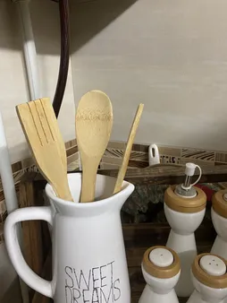 کفگیر چوبی کد AR92 مجموعه 3 عددی