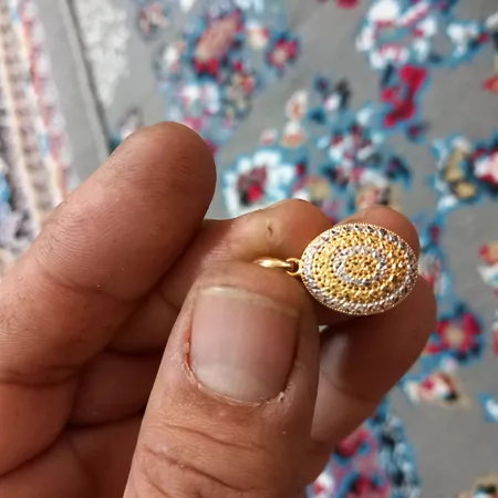 آویز گردنبند طلا 18 عیار زنانه طلای مستجابی مدل آوا تراش کد 5