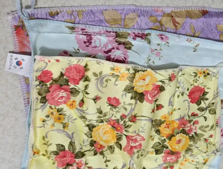 دستمال آشپزخانه مدل حوله ای نانو گلدار مجموعه 3 عددی