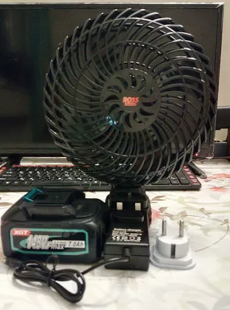 پنکه شارژی رومیزی باس مدل LIFE-STYLE