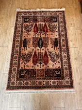 تجریه خرید فرش ماشینی بزرگمهر کد 78019 زمینه گندمی