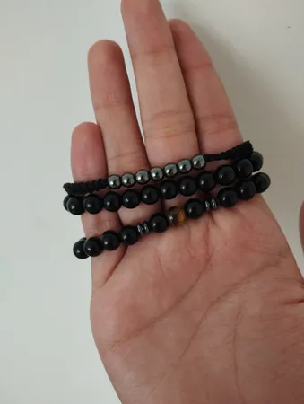 دستبند مردانه مدل دانلی کد M16 مجموعه 3 عددی تک سایز