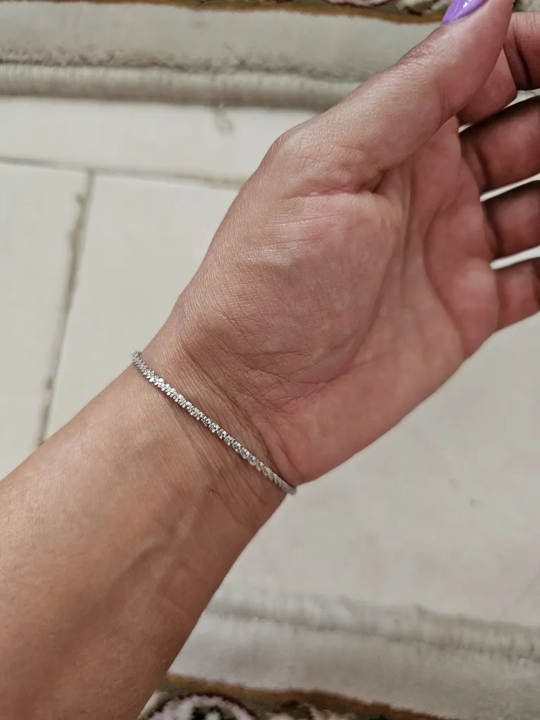 دستبند نقره زنانه مدل ماری خاص کد 69201