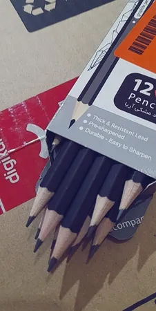 مداد مشکی آریا کد 3001 بسته 12 عددی