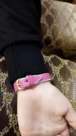 دستبند طلا 18 عیار دخترانه لیردا مدل اسم آیلین 6744