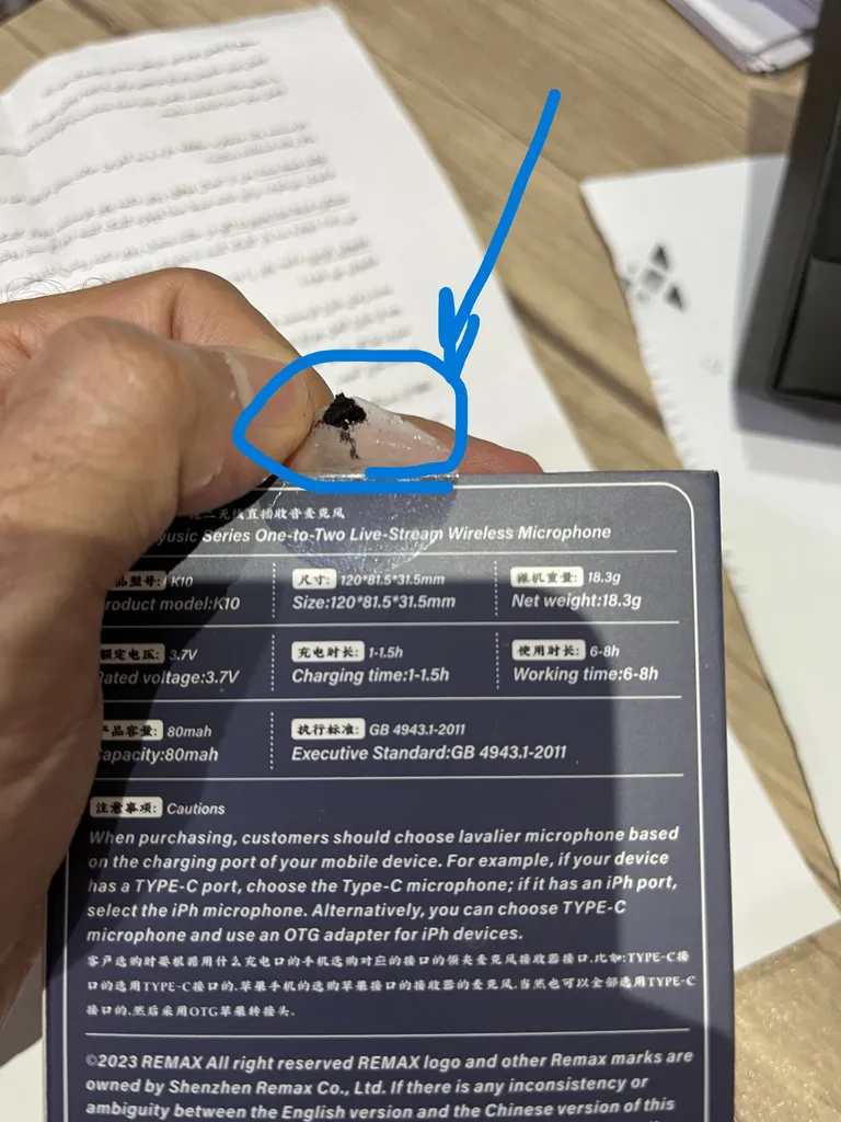 ست میکروفن بی سیم ریمکس مدل  Remax K10 Lightning