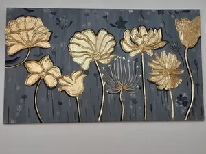 تجریه خرید تابلو نقاشی ورق طلا طرح دکوراتیو نقش برجسته کد 0158