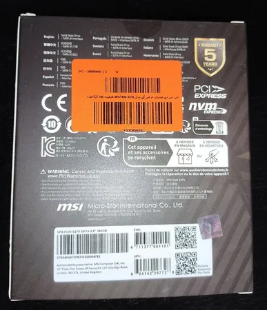 اس اس دی اینترنال SATA III ام اس آی مدل SPATIUM S270 ظرفیت 240 گیگابایت