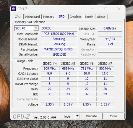 رم لپ تاپ DDR3L دو کاناله 1600مگاهرتز cl11 سامسونگ مدل PC3L-12800S ظرفیت 8 گیگابایت