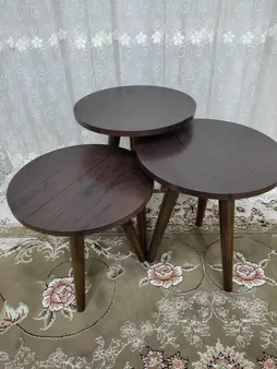 میز عسلی مدل 456 کد 01 مجموعه 3 عددی