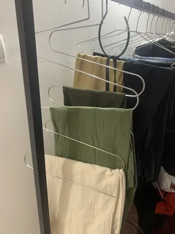 چوب لباسی شلوار و شال لینو مدل مارپیچ بسته 2 عددی