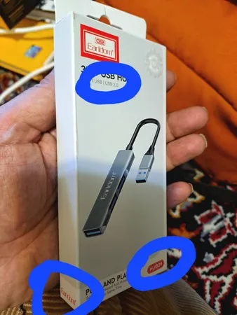 هاب 3 پورت USB3.0 ارلدام مدل HUB09