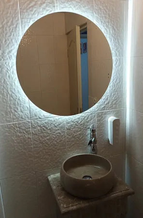 آینه سرویس بهداشتی تارا دکور مدل بک لایت ساده کد 70