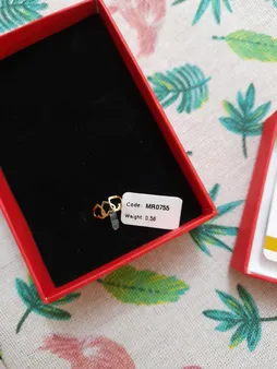 انگشتر طلا 18 عیار زنانه مایا ماهک مدل MR0755 سایز 55