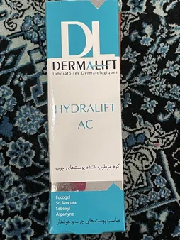 کرم مرطوب‌کننده درمالیفت مدل Hydralift AC Cream مناسب پوست‌های چرب حجم 50 میلی‌لیتر