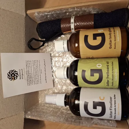 روغن و پولیش مدل مراقبت و پاک سازی ساز گیتار موردنت مجموعه 3 عدی