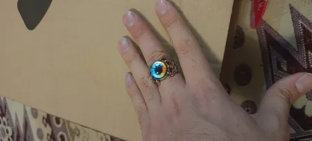 انگشتر مدل چشم اژدها کد collor44