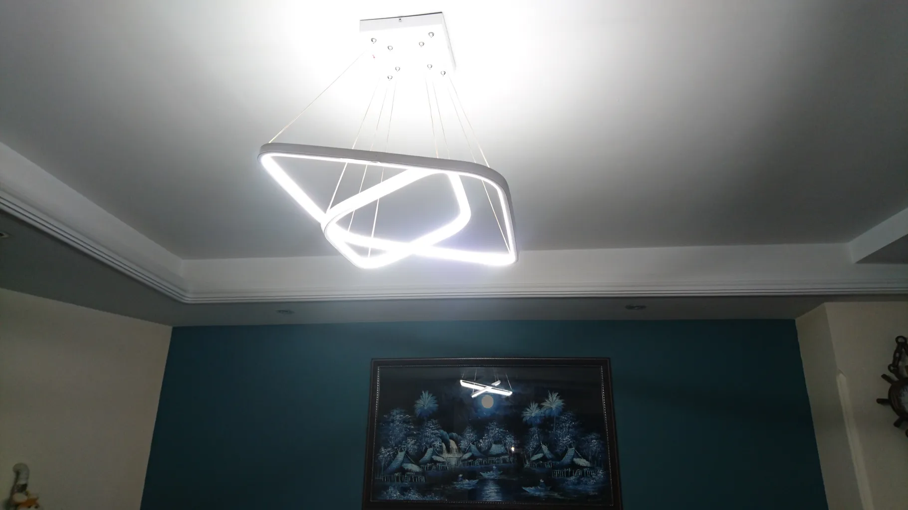 چراغ آویز چشمه نور کد A6311/2-WT