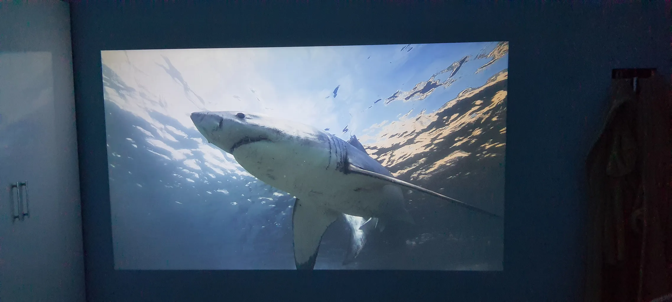 ویدئو پروژکتور النز مدل SD500 Smart Android به همراه پرده نمایش و دو کنترل