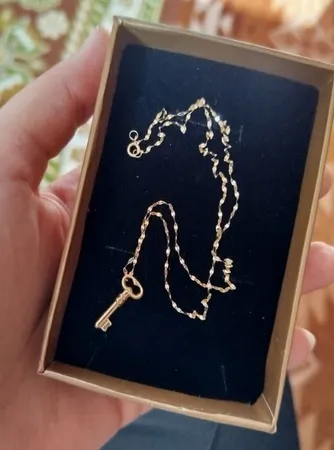 زنجیر طلا 18 عیار زنانه ناریا مدل زنجیر استار