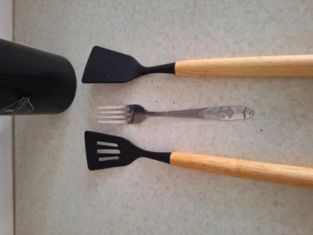 سرویس کفگیر و ملاقه 12 پارچه کیچن ست مدل سیلیکونی کد 01