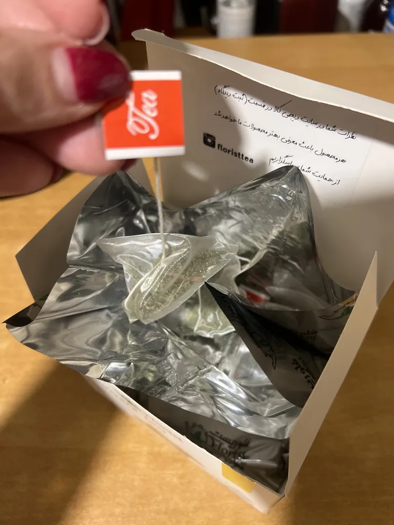 دمنوش مخصوص معده نعنا فلفلی پیرامید بگ فلوریست بسته 14 عددی