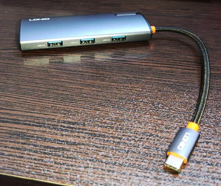 هاب 5 پورت USB-C الدینیو مدل DS-15H