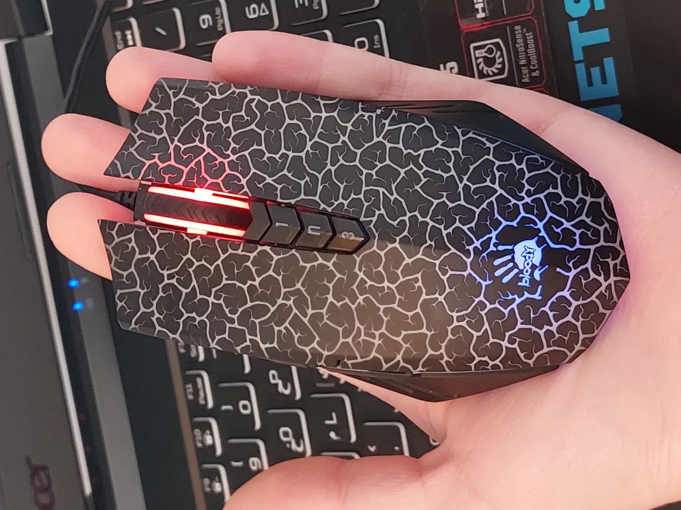 ماوس گیمینگ بلادی مدل A7O_RGB_ACTIVATED