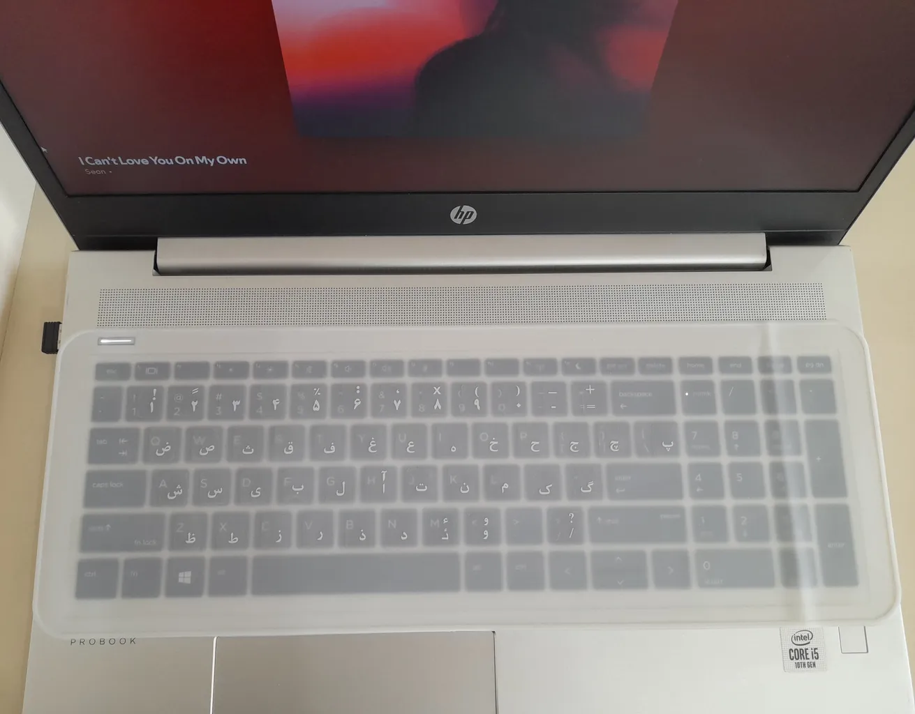 کاور محافظ کیبورد لپ تاپ مدل +CLEAR مناسب برای لپ تاپ تا 15.6 اینچی