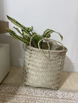 سبد حصیری مدل استوانه17-27 بسته سه عددی