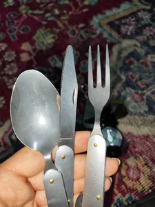 تجریه خرید قاشق و چنگال سفری اکسین مدل تاشو ST3