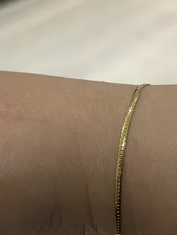 دستبند طلا 18 عیار زنانه وی وی گلد گالری مدل ماری کد G8686