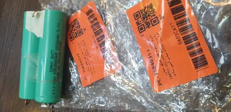 باتری لیتیوم یون قابل شارژ سانی بت مدل HP-10C-18650 ظرفیت 2000 میلی آمپر ساعت