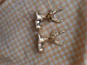 تجریه خرید مجسمه برنزی طرح گوزن جفت کد 020030047 مجموعه 2 عددی