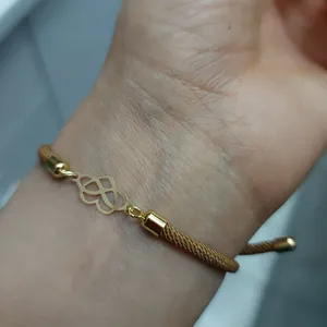 تجریه خرید دستبند طلا 18 عیار زنانه مدل قلب و بی نهايت