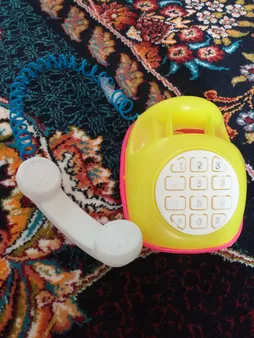 قلک طرح اسباب بازی تلفن و ماشین