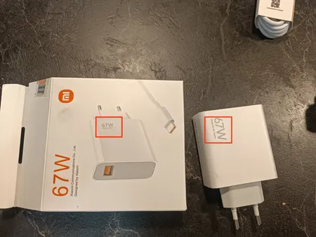 شارژر دیواری شیائومی مدل 67W به همراه تبدیل USB-C