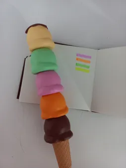 ماژیک علامتگذار مدل بستنی قیفی مجموعه 5 عددی