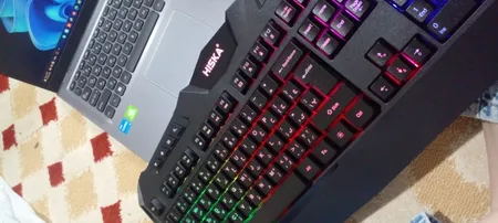 کیبورد گیمینگ هیسکا مدل HX-KEG400 RGB، سوییچ ممبران، Full-Size نورپردازی RGB