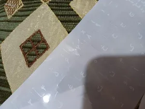 تجریه خرید برچسب شفاف حروف و علایم استاندارد فارسی - بسته 5 عددی