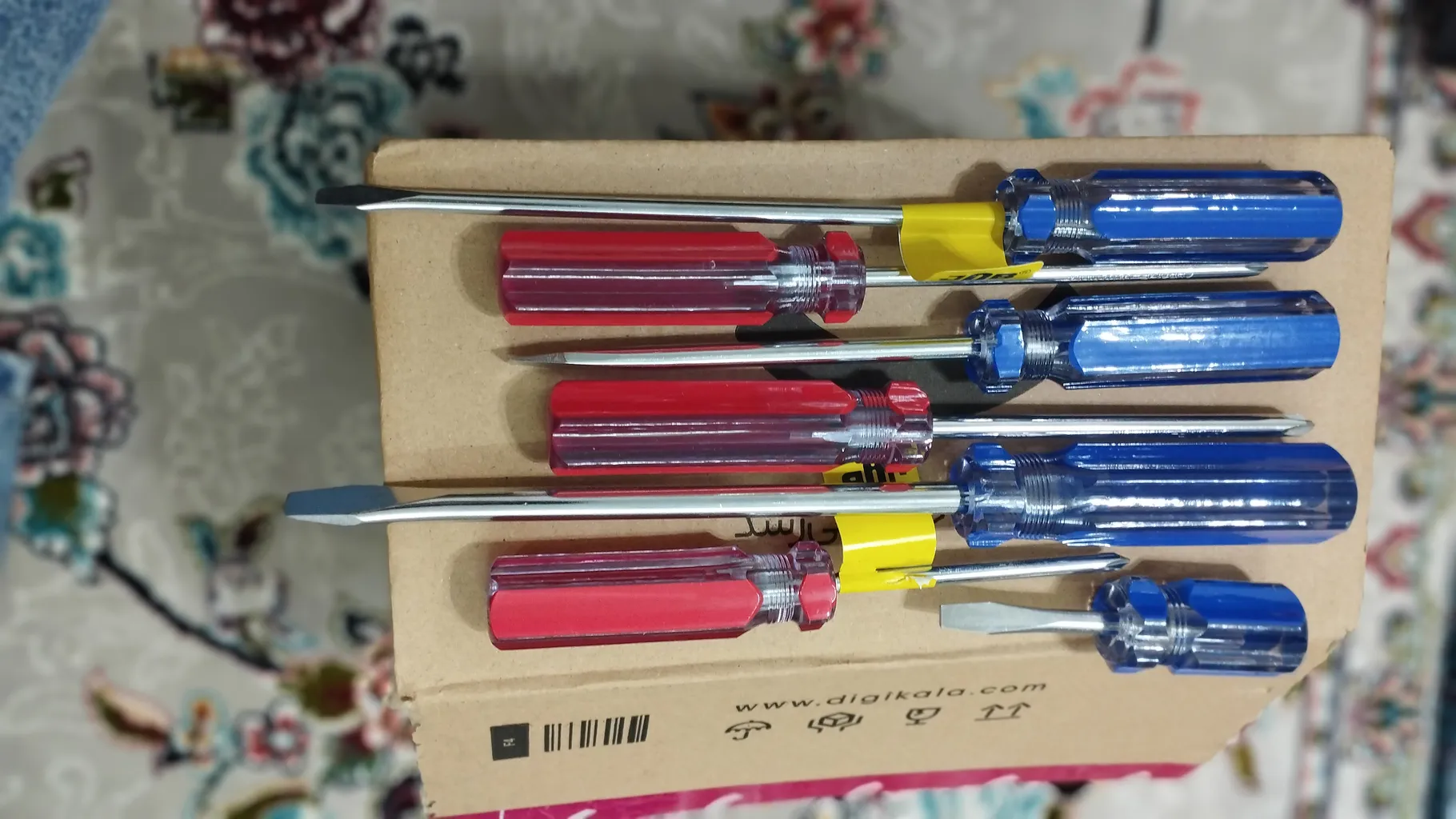 پیچ گوشتی جاب مدل JB-80088 RB مجموعه 7 عددی