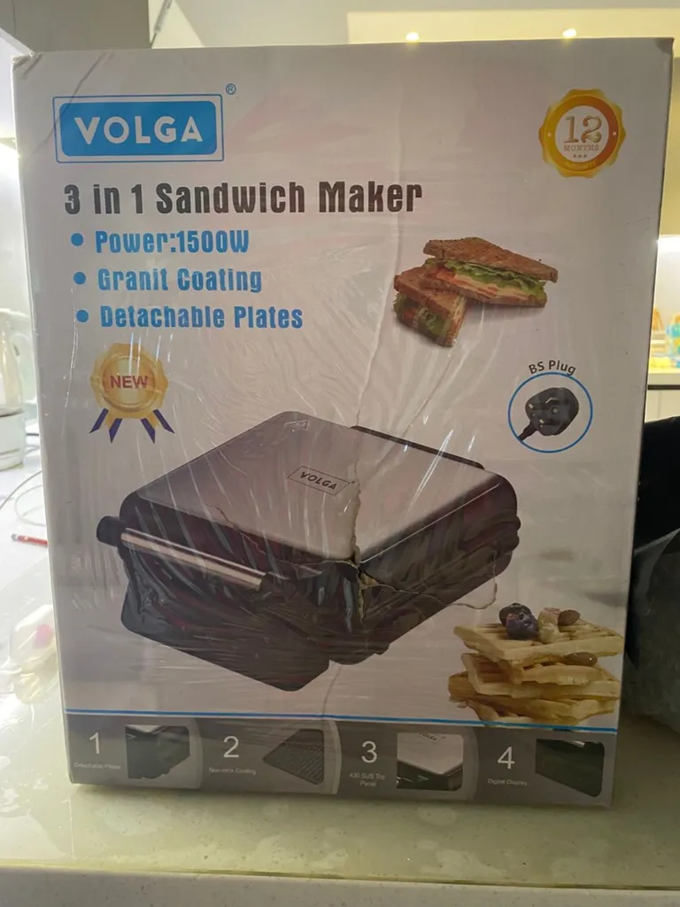 ساندویچ‌ساز چهار خانه ولگا مدل 138-Y