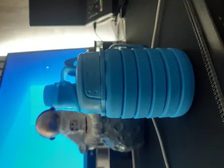 لیوان سفری مدل سیلیکونی تاشو گنجایش 0.35 لیتر