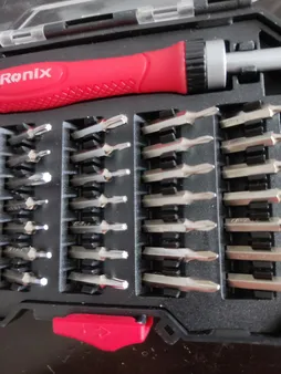 مجموعه 37 عددی پیچ گوشتی جغجغه ای ساعتی رونیکس مدل RH2719