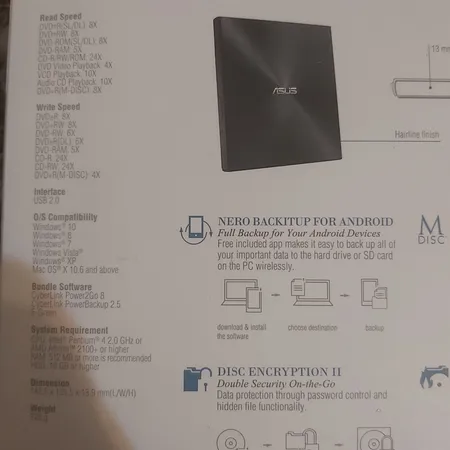 درایو DVD اکسترنال ایسوس مدل ZenDrive