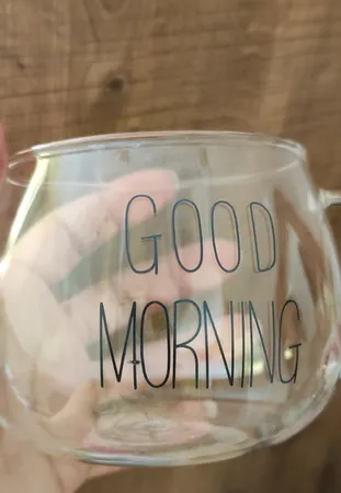 لیوان مدل پیرکس تپل Good Morning