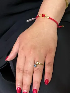 تجریه خرید دستبند طلا 18 عیار زنانه ناریا مدل D-01