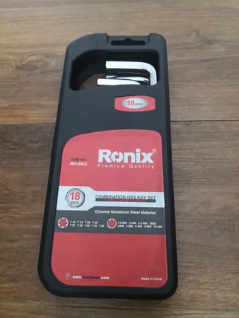 مجموعه 18 عددی آچار آلن و آچار ستاره‌ای رونیکس مدل NIX-2052