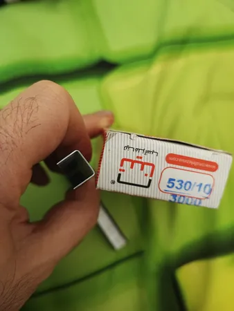 سوزن منگنه تینا فلز سایز 530/08 بسته 3600 عددی